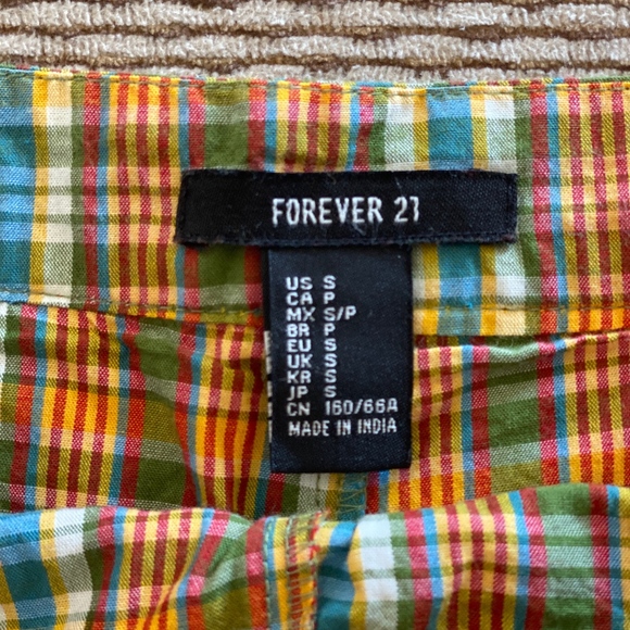 Forever 21 Plaid Mini Skirt - Picture 2 of 4